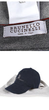 Brunello Cucinelli Men's Logo Cotton Cap 158718050 [P]