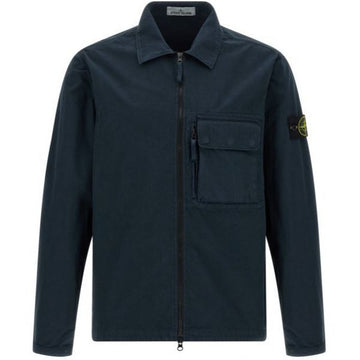 STONE ISLAND キャンバスウィーブコットンオーガニックコンフォートフィットオーバーシャツ 149934251 [P]