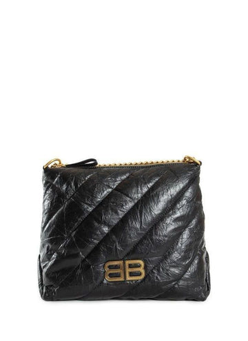 BALENCIAGA クッション スモール キルティッド ホーボーバッグ ブラック 806479210J1 1000 151054085 [P]