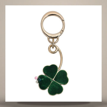 Dior Jardin d'Atelier Bag Charm Pale Gold Finish Metal, Green Velvet, Multi Color Lacquer V2201WOMLQ_D01X 158730451 [P]