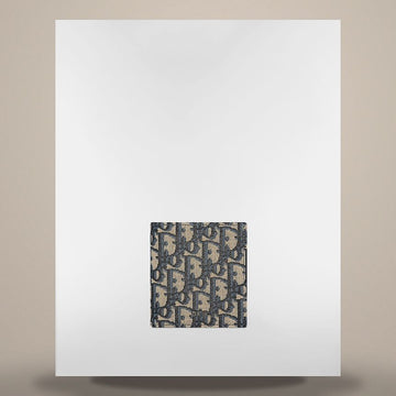 DIOR 2-Fach Geldbörse Beige & Schwarz Oblique Jacquard 158730607 [P]
