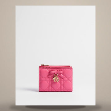 Dior Lady Dalia Wallet Prese Cannage Lambskin 158730643 [P]
