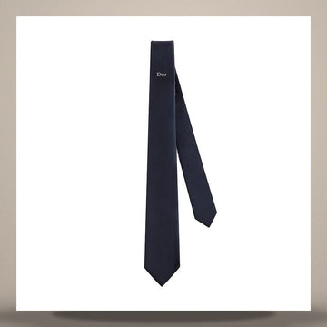 Dior Navy Blue Silk Tie 158730748 [P]