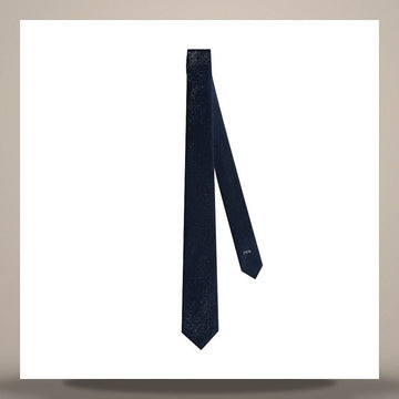 Dior CD Icon Tie Navy Blue Silk 158730752 [P]