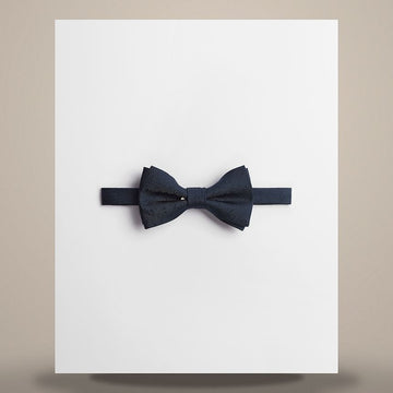 Dior Lily of the Valley Bow Tie Navy Blue Silk 158730760 [P]