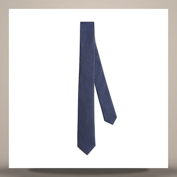 DIOR Oblique Krawatte Blau & Schwarz Seide 158730766 [P]