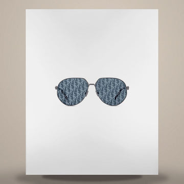 DIOR CD Link A1U Sonnenbrille Blau Oblique Pilot 158730791 [P]