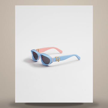 DIOR オブリーク R1I サングラス ブルー & ピンク オーバル DBLQR1IXR_30A0 158730800 [P]