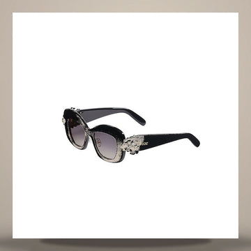 Dior Clover S3F Sunglasses Glossy Black Square DCLVS3FXR_10A1 158730805 [P]