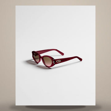 DIOR GLOWB3IXR_35A2 Sonnenbrille glänzendes Pflaume Schmetterling 158730814 [P]