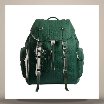 Dior Hit the Road Flap Backpack Deep Green Gravity Leather 1HTBA205LLD_H620 158730850 [P]