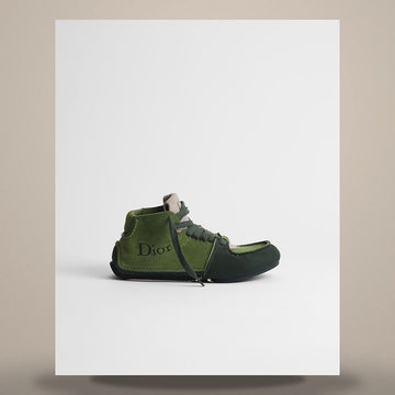 DIOR Lodi Schnürboots grünes Nubuk & grünes Wildleder Kalbsleder 158730867 [P]