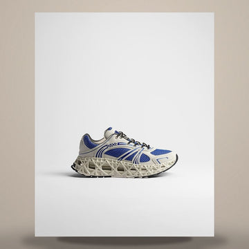 Dior B35 NXXT Sneakers White Suede Calfskin, White Technical Fabric & Blue Technical Mesh 3SN323AAY_H016 158730876 [P]