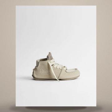 Dior Rody Lace-Up Boots Beige Suede Calfskin 158730928 [P]