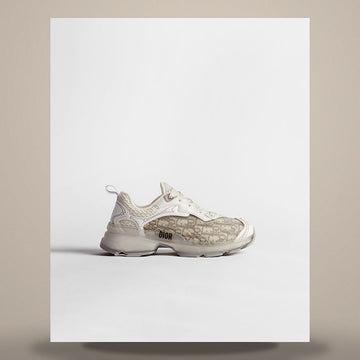 Dior Vibe Sneakers Gray Oblique Technical Fabric & Transparent Rubber KCK365OBU_S47W 158730941 [P]