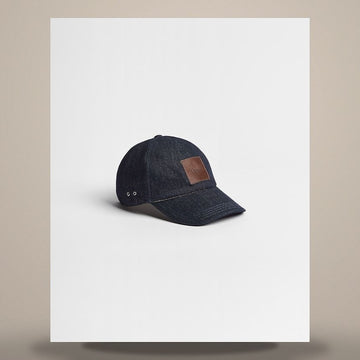 Dior Label Cap Deep Blue Cotton Denim 158731017 [P]