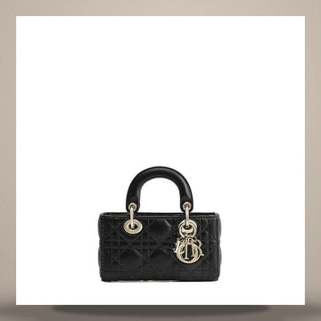 DIOR Lady D-Joy Mikro Tasche Schwarz Cannage Lammleder S0910ONGE_M900 158731018 [P]