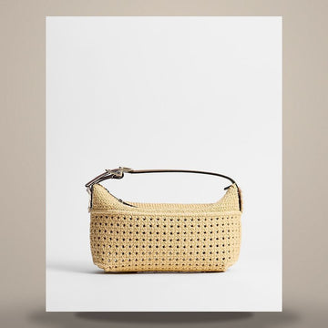 DIOR Riviera Nomad Pouch natürliche Raffia-Optik gewebter technischer Stoff S2424OIKT_M78E 158731034 [P]
