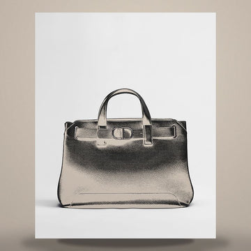 DIOR ノルマンディトートバッグ スモール ブラック グレイン カーフスキン 1LLME216MAL_H00N 158731045 [P]