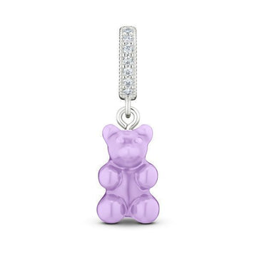 CRYSTAL HAZE JEWELRY Kristhalhaze Nostalgia Bär Lavendel Silber Zirkonia Anhänger für Damen 41549847 [P]
