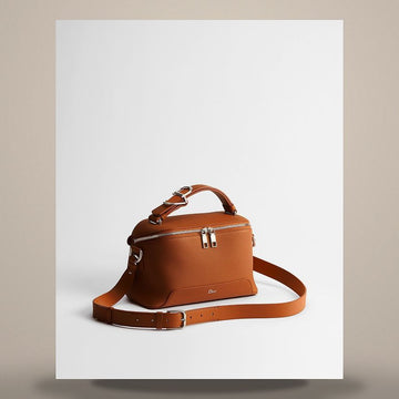 DIOR Arch Zip Strap Bag Tan Grain Calfskin 1LLPO497MAS_H02M 158731047 [P]