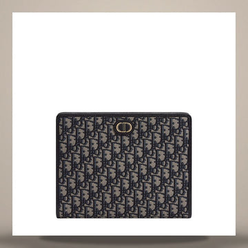 DIOR 30 Montaigne Dea ポーチ ブルー Oblique ジャカード 158731058 [P]