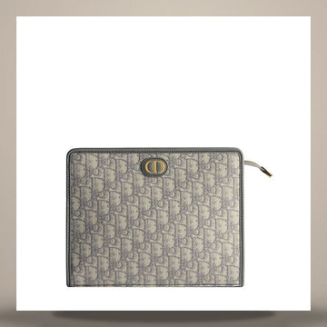 Dior 30 Montaigne Dea Pouch Gray Oblique Jacquard S2107UTZQ_M932 158731059 [P]