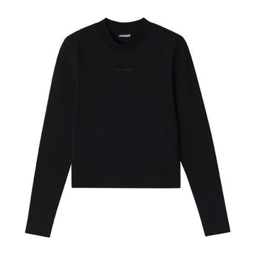 Jacquemus Long Sleeve 241JS155-2031 990 Le Gros Grain Logo Women's Long Sleeve T-shirt 71009303 [P]