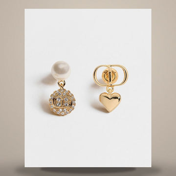 DIOR CD ディスコ ピアス ゴールドフィニッシュ メタル & クリスタル E4891WOMCY_D319 158731092 [P]