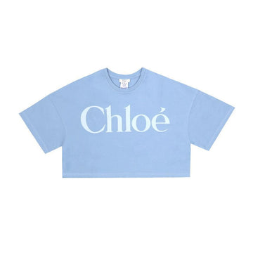 CHLOE ロゴ クロップ 子供用半袖Tシャツ 157374591 [P]