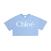 Chloe Short Sleeve Logo Crop Kids T-Shirt 157374591 [P]
