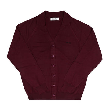 MIU MIU Cardigan mit Intarsien-Logo 158332373 [P]