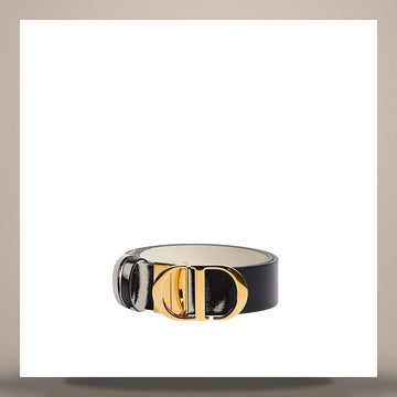 Dior Reversible Belt Black & Latte Smooth Calfskin 35mm 158732451 [P]