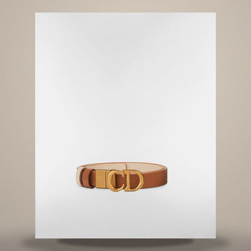 Dior Reversible Belt Golden Saddle & Caramel Beige Smooth Calfskin 20mm B0335CWGA_M16E 158732504 [P]