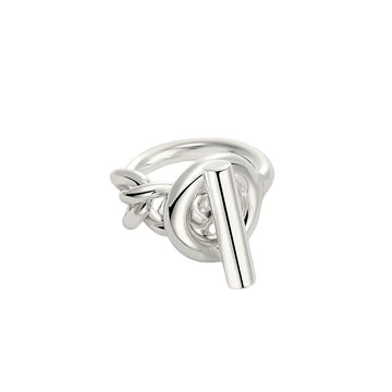 Hermes Silver Women's Ring Croisette Small Model H104586B 00052 158733017 [P]