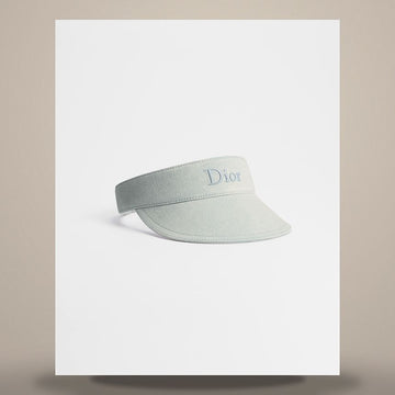 DIOR Riviera De Smash Visor Hellblau Baumwoll-Denim 158733263 [P]