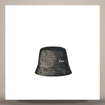 DIOR Teddy Di Clover Allover Bucket Hat Schwarz Baumwollcanvas 158733252 [P]