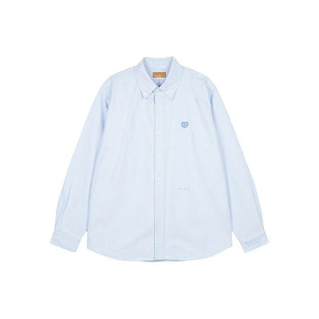 HUMAN MADE Streifen Oxford BD Hemd Blau HM30SH006-BL 149084781 [P]