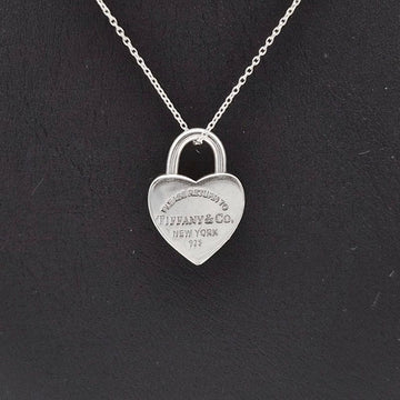TIFFANY & CO Rückkehr zum Herz-Schloss Halskette Silber L128736 158734343 [P]
