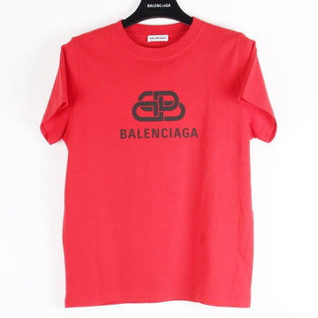 Balenciaga Logo Short Sleeve T-Shirt Red S(44/55) 158737013 [P]
