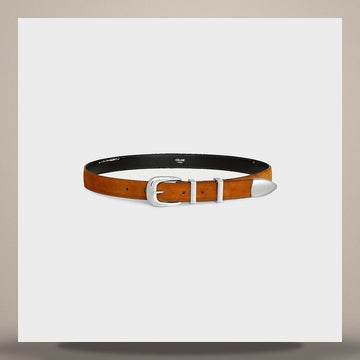 Celine 25MM Western Belt - Suede Calfskin 158737024 [P]