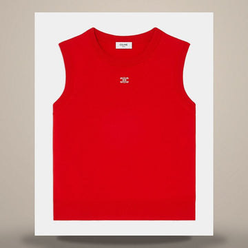 CELINE Top - feine Wolle Rot RX0I70100.27RO 158737148 [P]