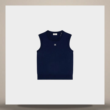 CELINE Top - feine Wolle Dunkelblau RX0I70100.07DX 158737155 [P]