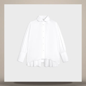 CELINE Oversized Hemd - Baumwoll-Popeline Weiß RC0DL0T01.01BC 158737211 [P]
