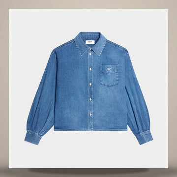 CELINE Shirt - Baumwoll-Denim Indigo Whisper RC0D52N67.GDP1 158737227 [P]