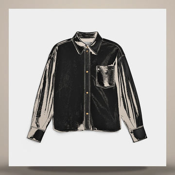 Celine Shirt - Soft Lambskin Black RC0DB194T.38NO 158737246 [P]
