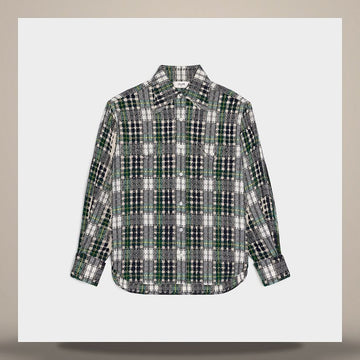 Celine Shirt - Tartan Cashmere Blue/Green/White 158737304 [P]