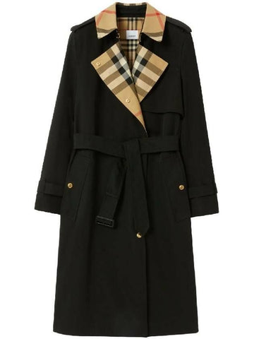 BURBERRY ロング チェック カラー トレンチ コート 8076362 133023013 [P]