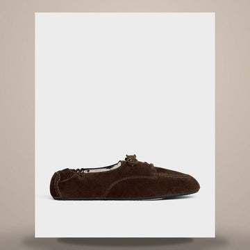 Celine Adam Lace-Up Loafers - Suede Calfskin Dark Brown 368077029D.19DK 158737566 [P]