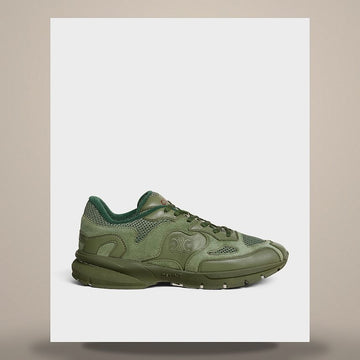 Celine Runner Sneakers - Calfskin, Suede Calfskin & Mesh Khaki 368255500C.15KH 158737735 [P]